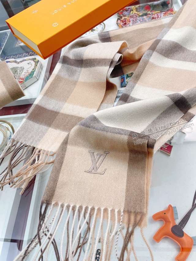 Louis Vuitton圍巾 路易威登高端男款圍巾 LV羊絨圍巾男女通用  mmj1156